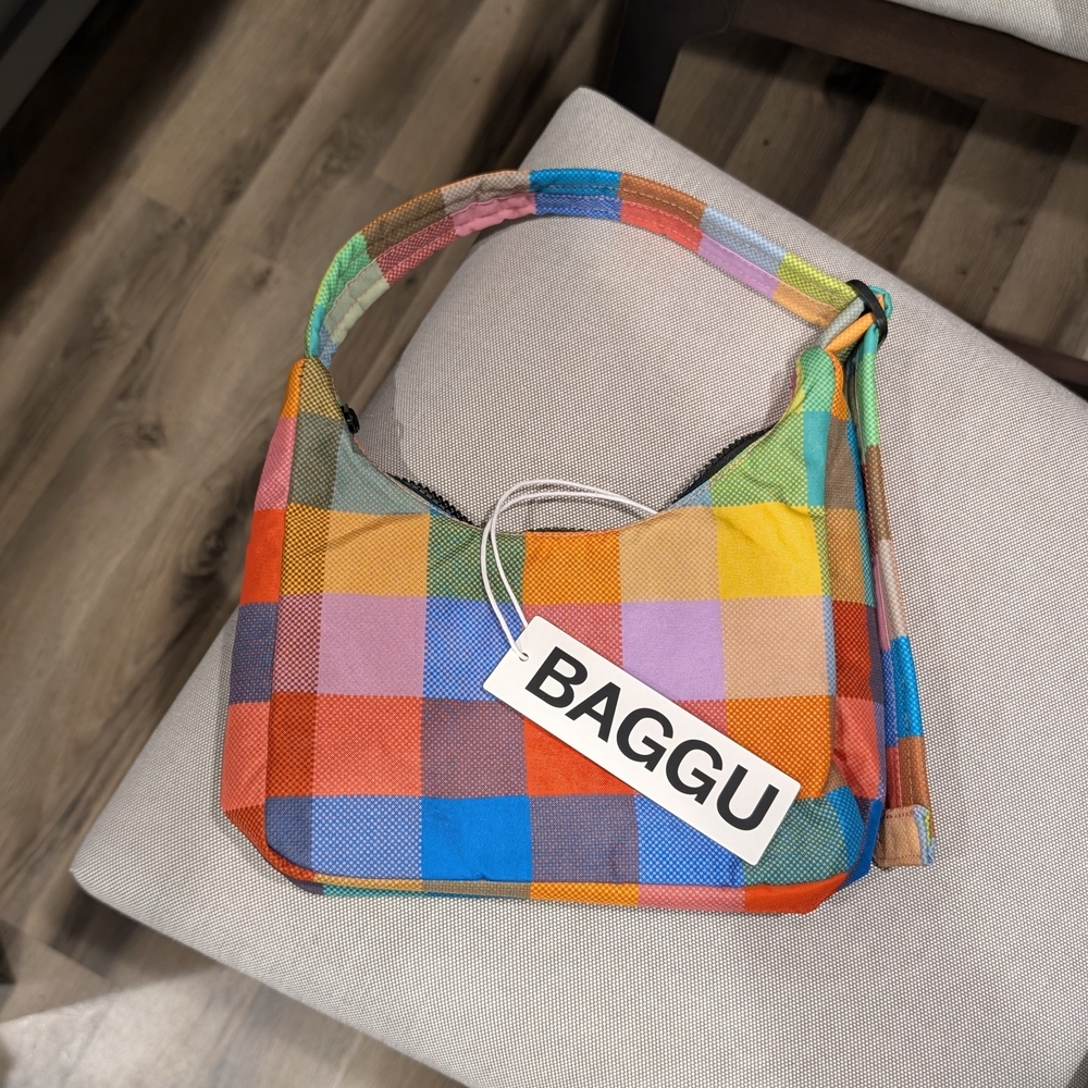 BAGGU Madras Mini Shoulder Bag